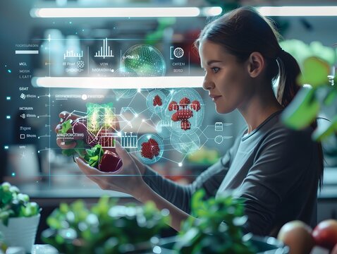 Personalized Nutrition Platform Leveraging Genetic Data for Customized Diet Plans and Medical Technology Concept