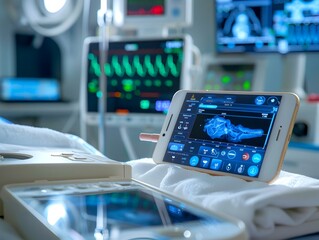 Portable Ultrasound Device Connected to Smartphone Enabling On the Go Imaging and Diagnostics