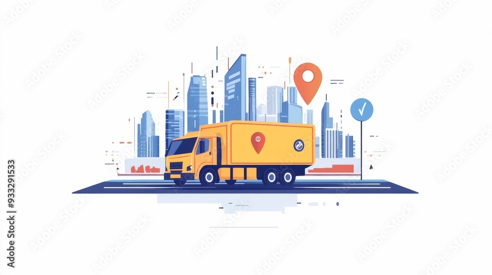 Aufkleber digital logistics management software with dashboard data analysis and optimization tools for stream