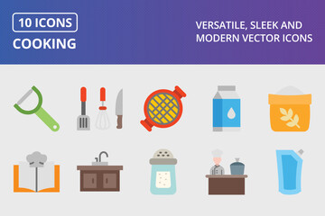 Cooking Flat Icon Set