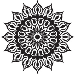 Mandala floral design art vector illustration