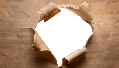 Torn Paper with Face Placeholder