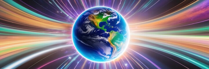 Fototapeta premium Global networking and futuristic technology development