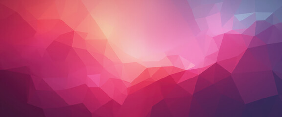 Fototapeta premium Pink and Purple Abstract Geometric Triangular Background for Presentation, Digital Design Minimal Banner, Brochure, Web Header 