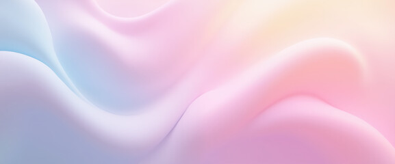 Obraz premium Abstract Gradient Background, Pastel Wavy Pattern, Smooth Colors, Digital Art, Minimalist Design