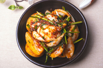 Spicy Onion Kimchi: A Traditional Korean Fermented Delight