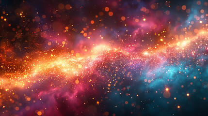 Fototapeta premium An abstract background with radiant neon bursts