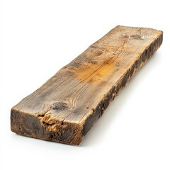 Fototapeta premium A long wooden plank with a few holes in it