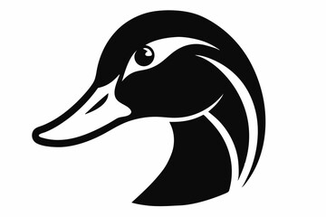 A duck vector illustration silhouette 