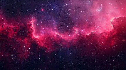 A starry landscape in purple and pink shades. Desktop Wallpapers