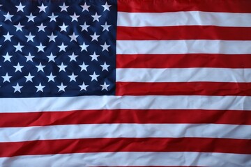 Obraz premium Beautifully waving star and striped American flag