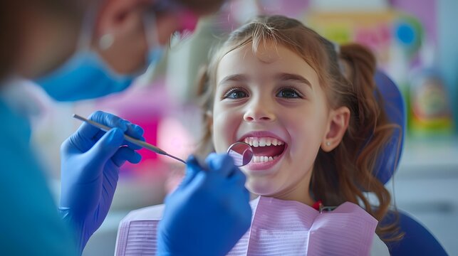 Expertise in Action: Dentist Treating a Cheerful Preschooler with Care