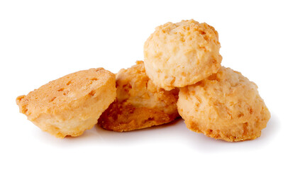 Delicious Coconut cookies isolated over a white background