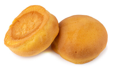 baked bread isolated on a white background