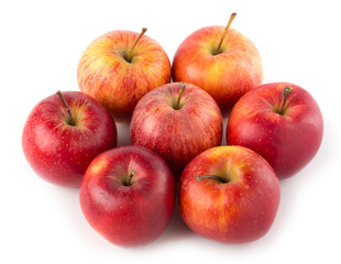 Red apples isolated on a white background
