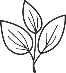 Sprout with leaf vector icon. Plant symbol of nature and environment.