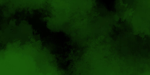 abstract cloud and vapor texture background. Black and Green smoke aquarelle smudge illustration smooth grungy smokey light green colors ink glow. green color powder explosion	
