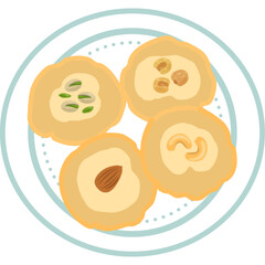 Cute dessert, foods, breakfast