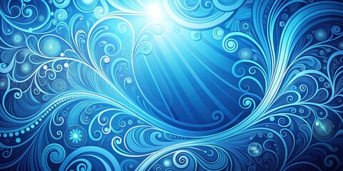 Abstract blue background with swirling patterns , abstract, blue, background, design, texture, pattern, digital, wallpaper