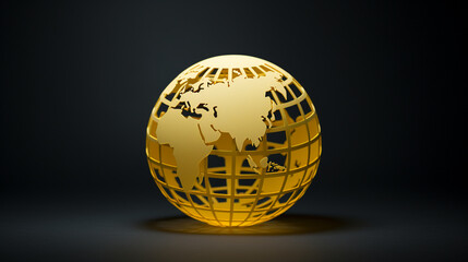 paper crafting style world map