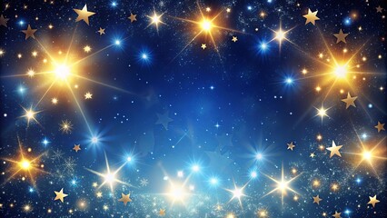 Fototapeta premium Background with stars shining brightly in the night sky, stars, night, sky, celestial, universe, astronomy, galaxy