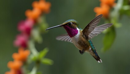 Naklejka premium hummingbird in flight