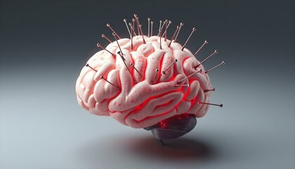 Realistic 3D Rendering of Fusion Brain Computer - Artificial Intelligence - Biological Computing