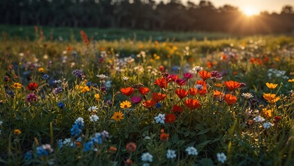 field of flowers