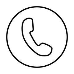 phone icon vector on white background