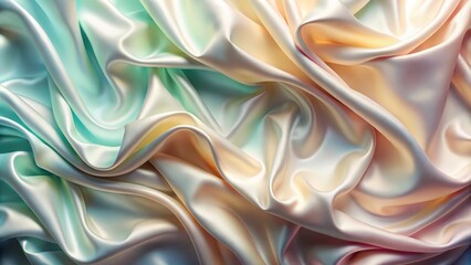 Obraz premium Elegant silk fabric background in soft pastel colors, silk, fabric, background, elegant, soft, pastel, texture, luxurious