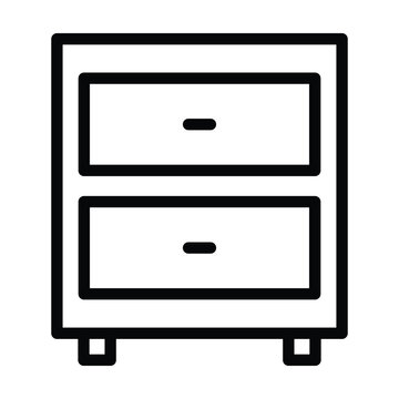 recommend clip art: drawer icon vector on white background