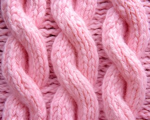pink knitted background
