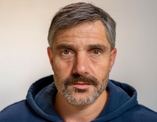 Obraz premium Person's facial expression, representing emotions, reactions, and personal feelings.