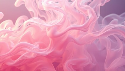 Flowing Pastel Smoke Abstract