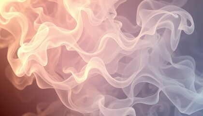 Obraz premium Flowing Pastel Smoke Abstract