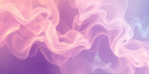 Obraz premium Flowing Pastel Smoke Abstract