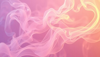 Obraz premium Flowing Pastel Smoke Abstract