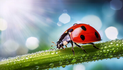 Obraz premium Close-Up of a Ladybug