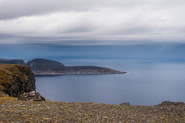 nordic landscape inside the North Cape area, Magerorya Island, Norway