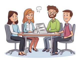 business people in office