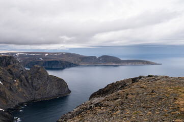 nordic landscape inside the North Cape area, Magerorya Island, Norway