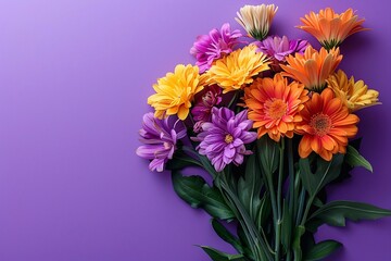 bouquet of colorful asters