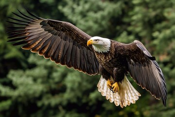 Obraz premium bald eagle in flight. Bald eagle