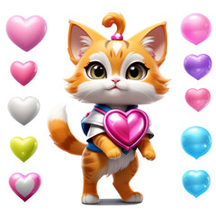 Fototapeta premium Naughty little cat