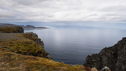 nordic landscape inside the North Cape area, Magerorya Island, Norway