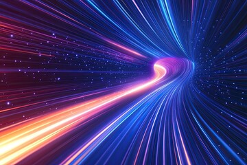 Obraz premium Horizontal speed lines background