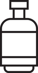 Water Bottle Line Icon