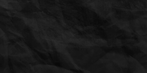 Dark black wrinkly backdrop paper background. Black paper crumpled texture background , Creative Design Templates. Print for textile, fabric, wallpaper, wrapping paper. Copy space. 