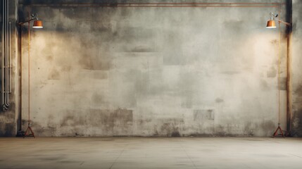 Neutral beige studio panel against textured cement wall for professional studio photography