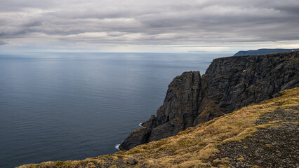 nordic landscape inside the North Cape area, Magerorya Island, Norway
